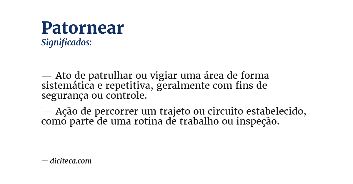 Significado de patornear