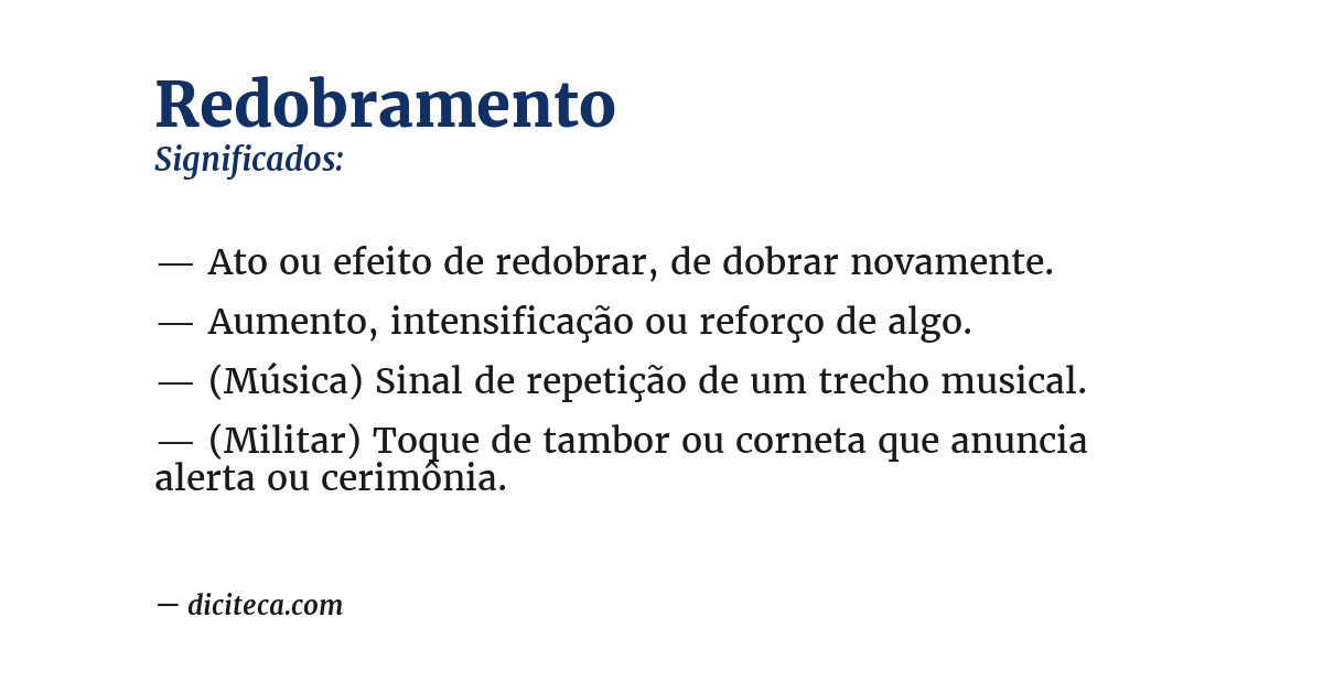 Significado de redobramento