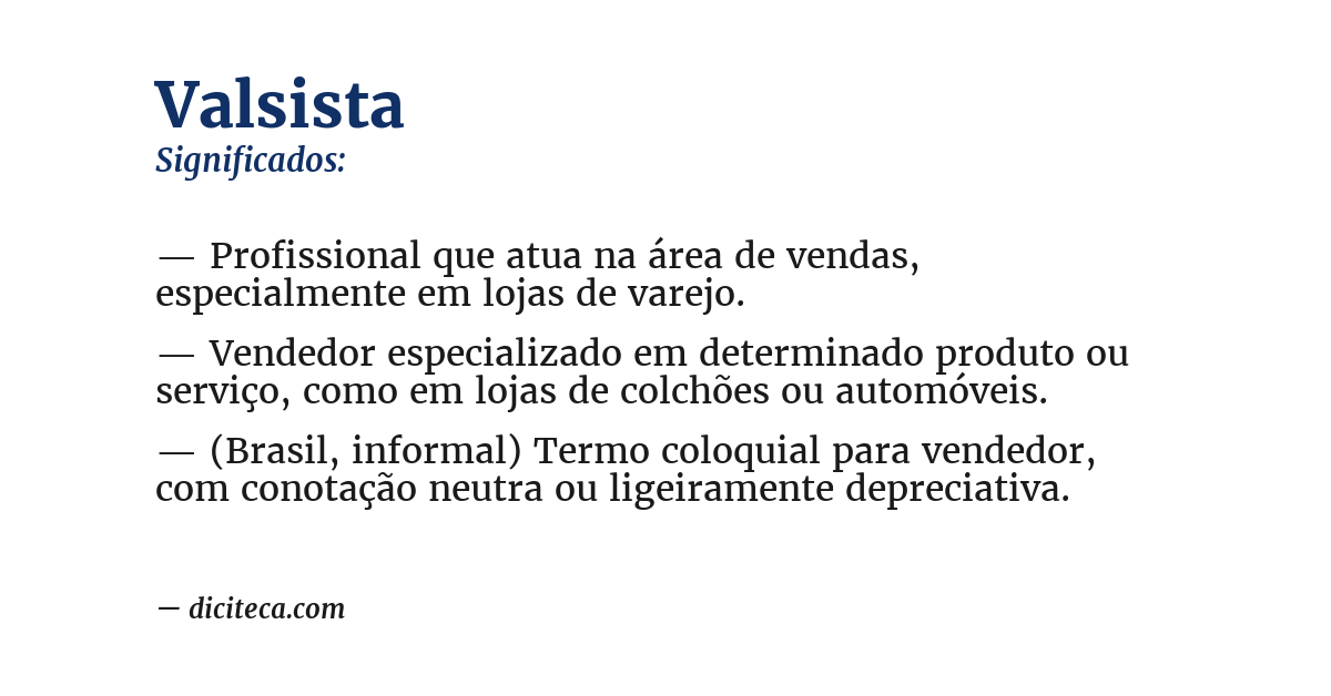 Significado de valsista