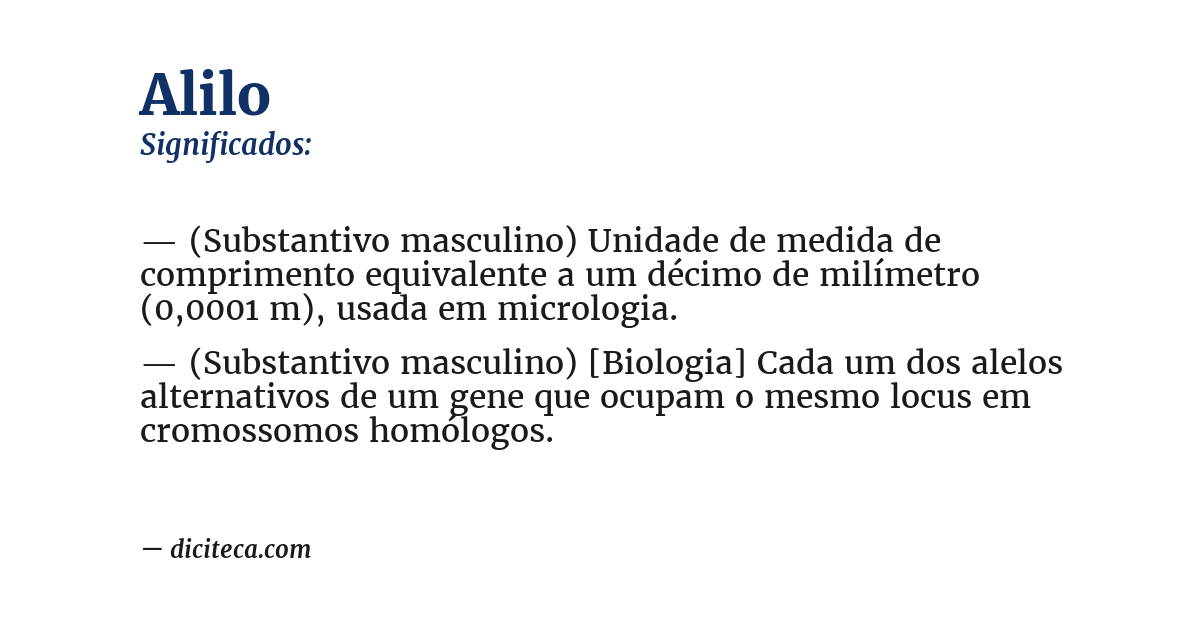 Significado de alilo