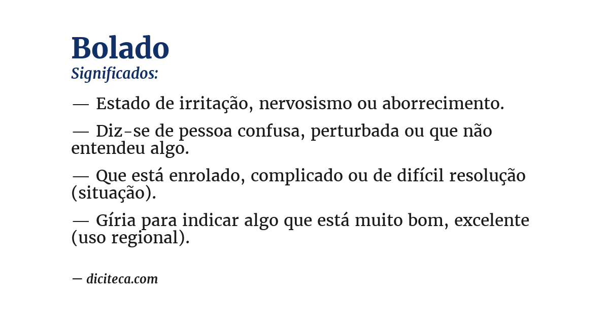 Significado de bolado