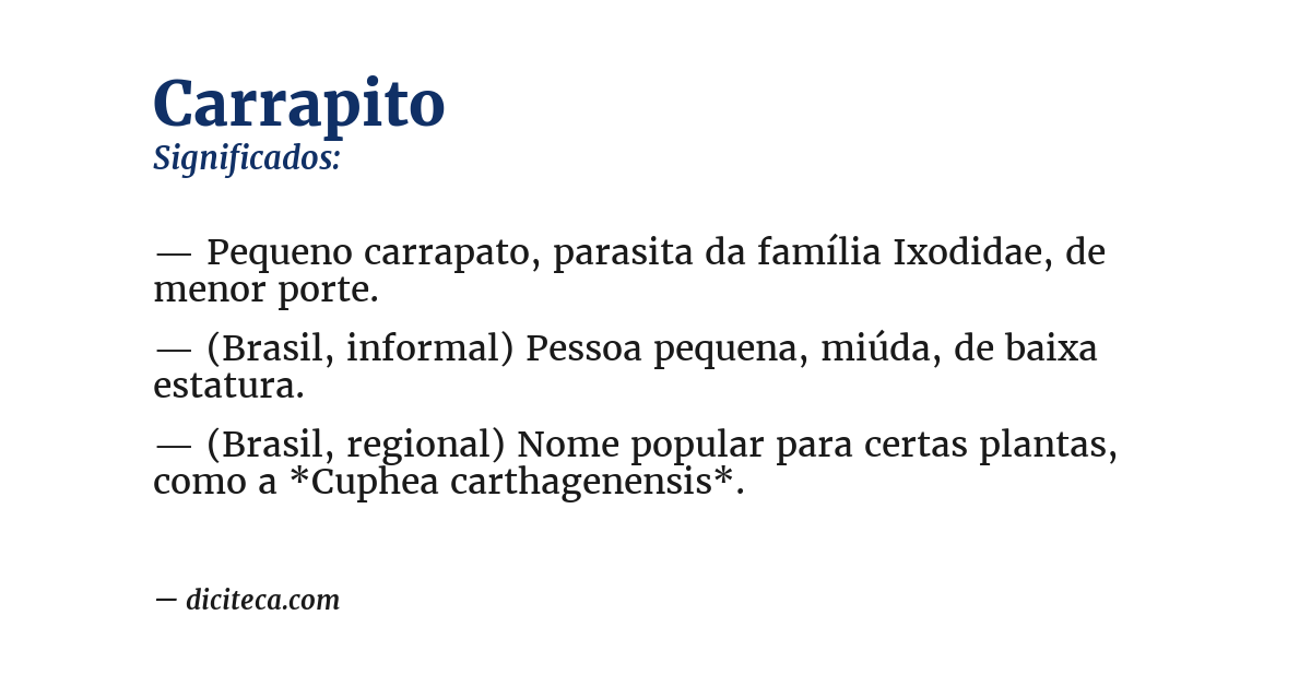 Significado de carrapito