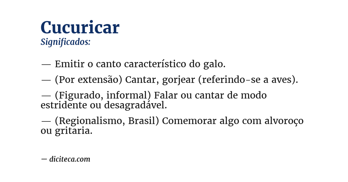 Significado de cucuricar