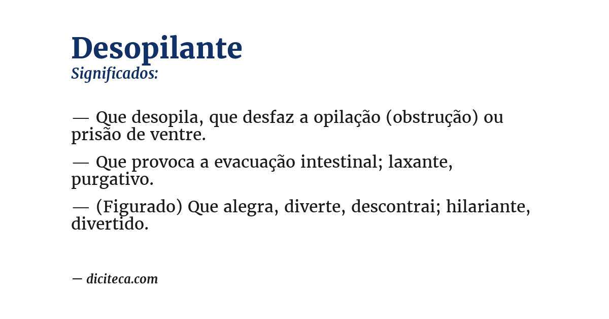 Significado de desopilante