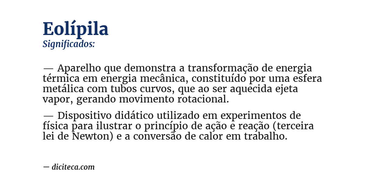 Significado de eolípila