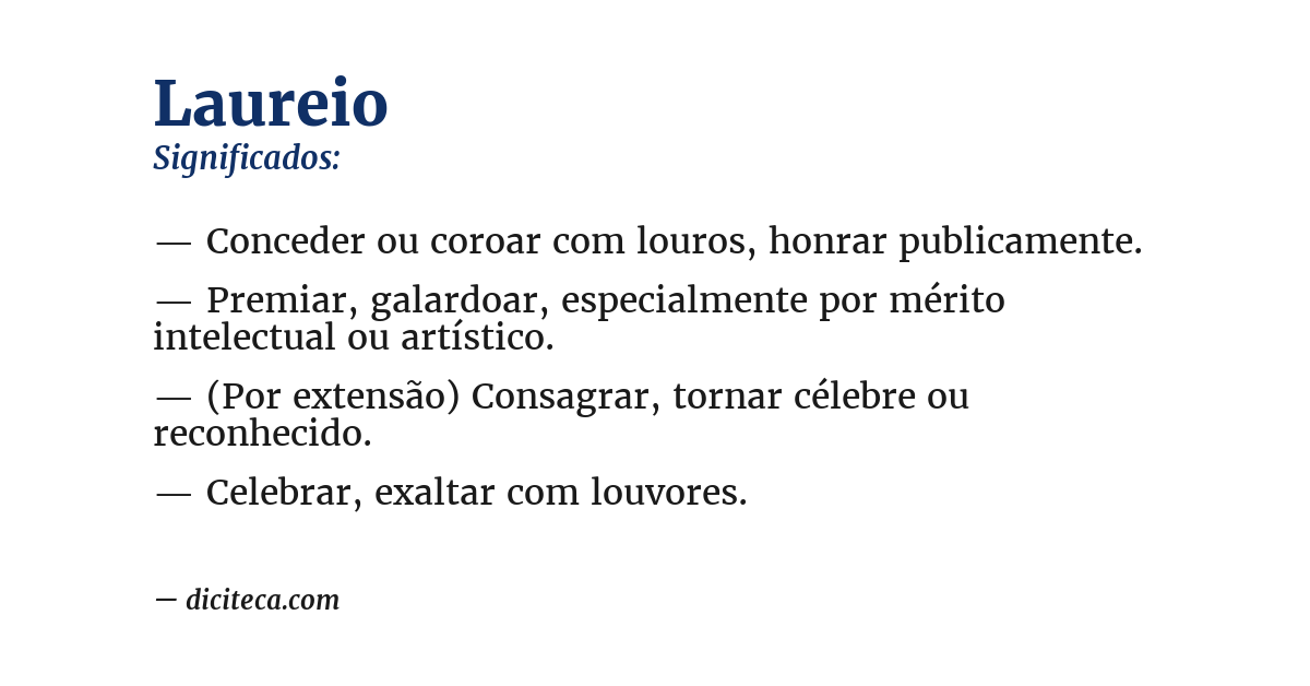 Significado de laureio