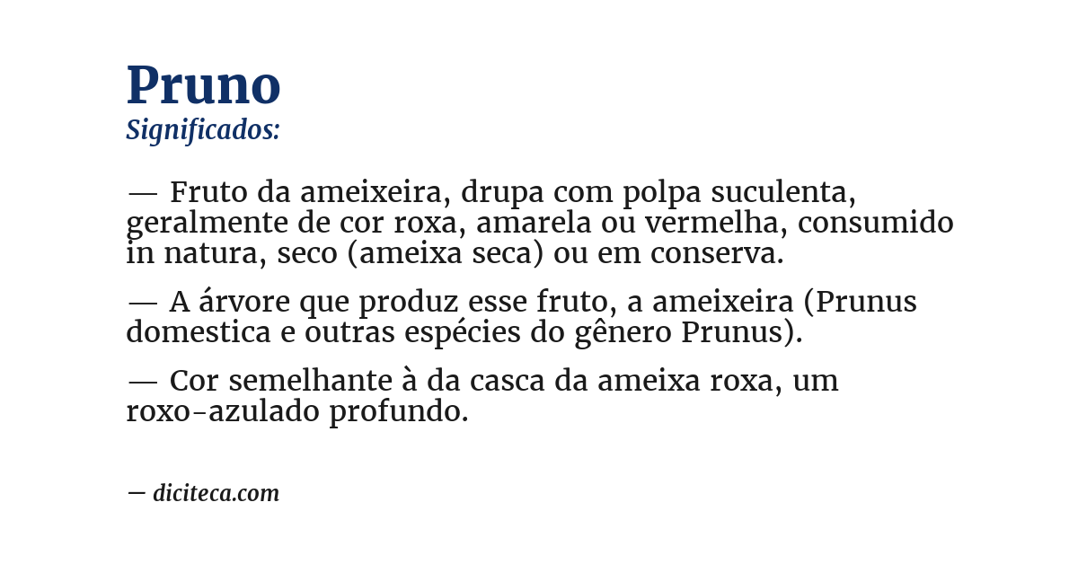 Significado de pruno