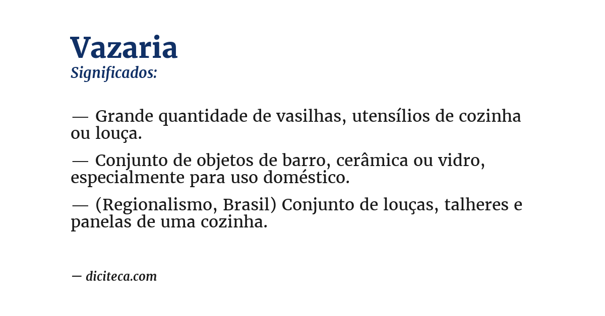 Significado de vazaria