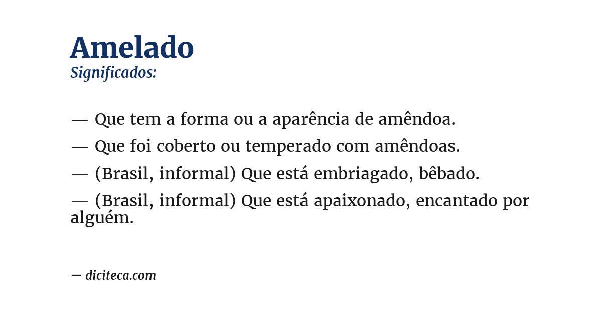 Significado de amelado