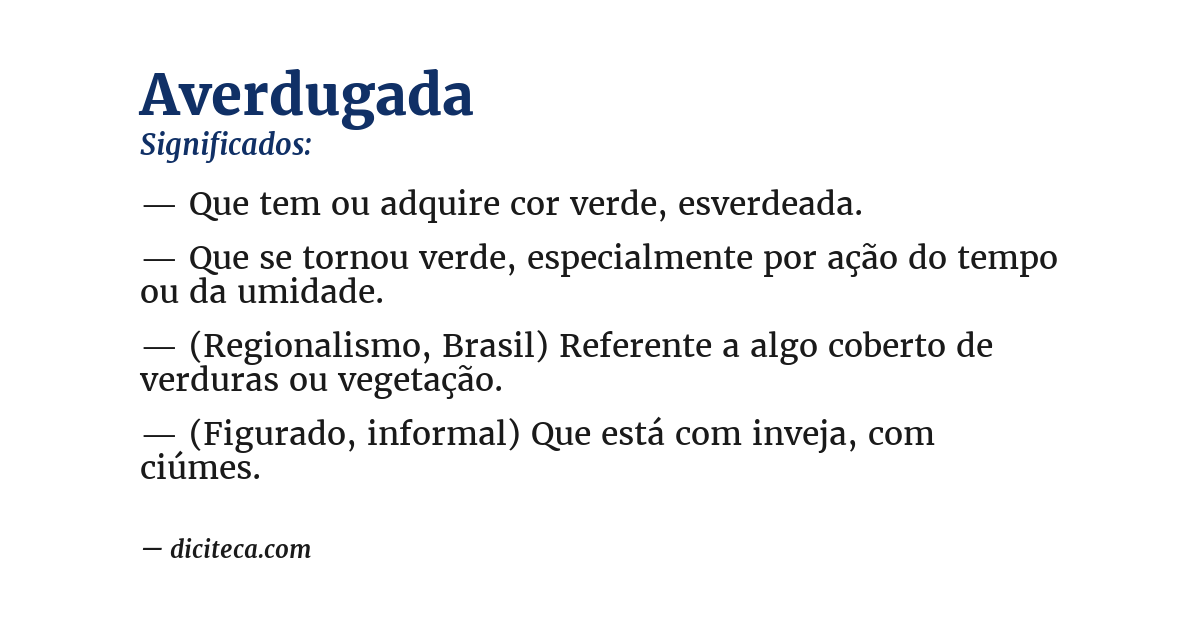 Significado de averdugada
