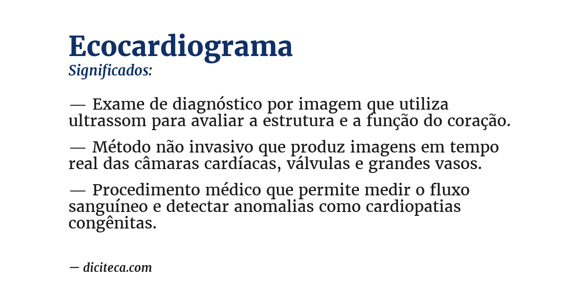 Significado de ecocardiograma