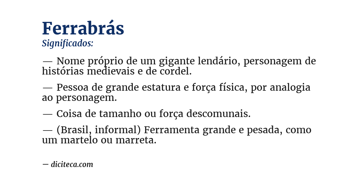 Significado de ferrabrás