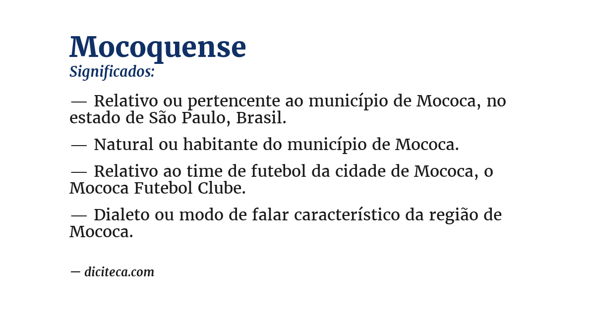 Significado de mocoquense