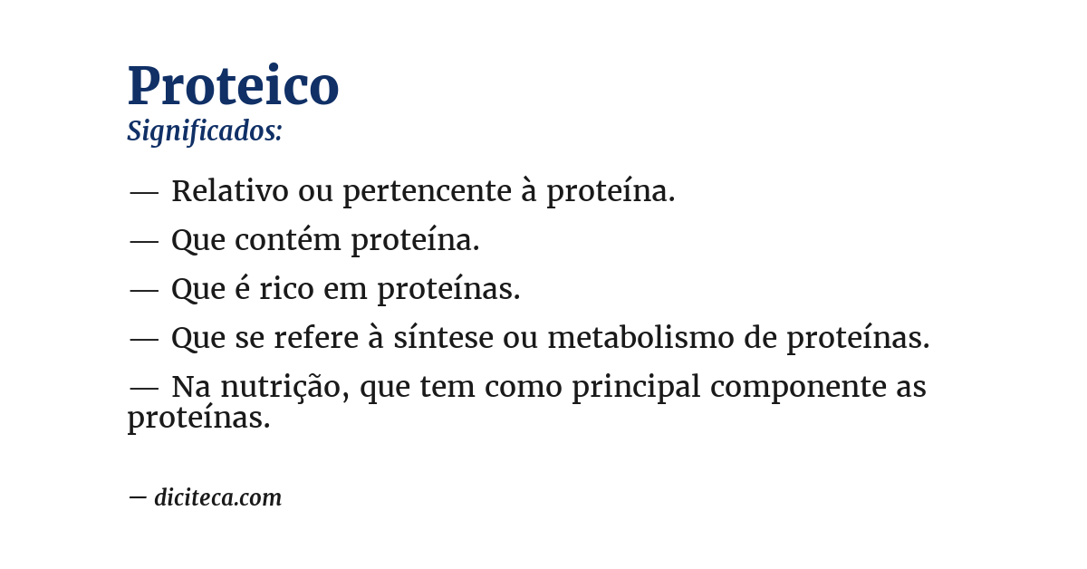 Significado de proteico