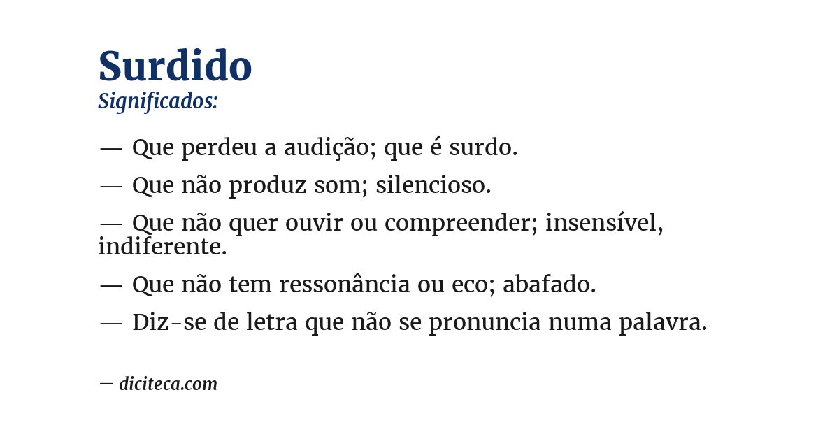 Significado de surdido
