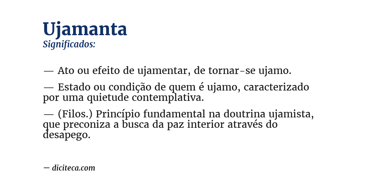 Significado de ujamanta