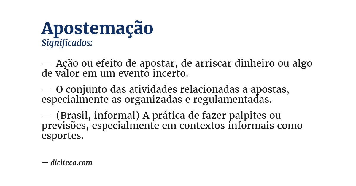 Significado de apostemação