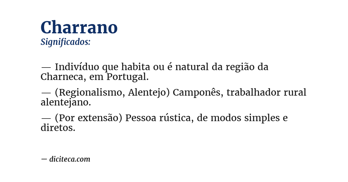 Significado de charrano