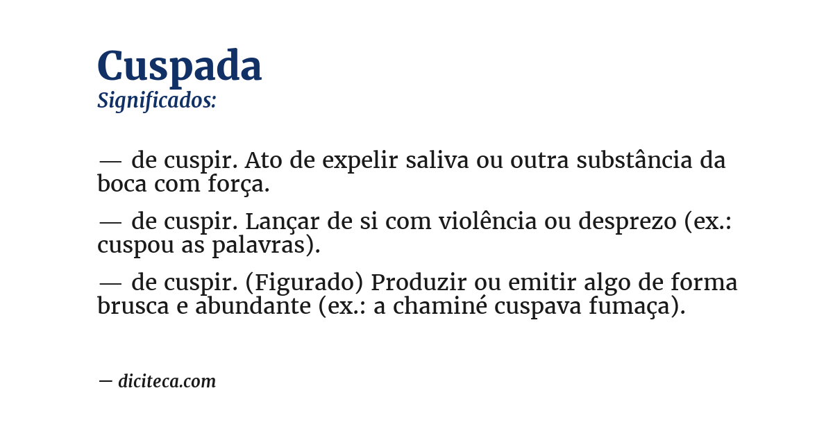 Significado de cuspada