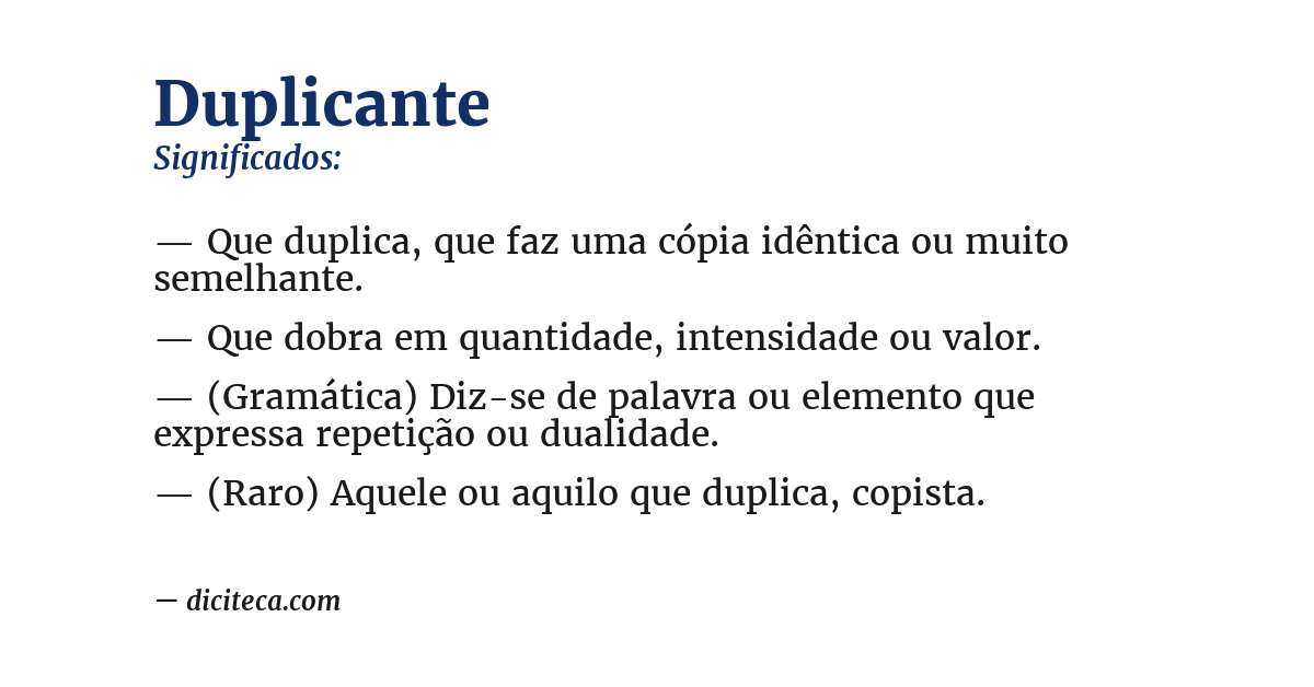 Significado de duplicante