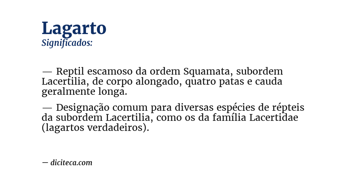 Significado de lagarto