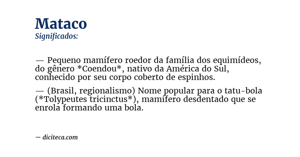 Significado de mataco