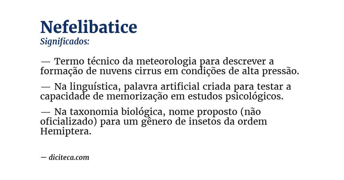 Significado de nefelibatice