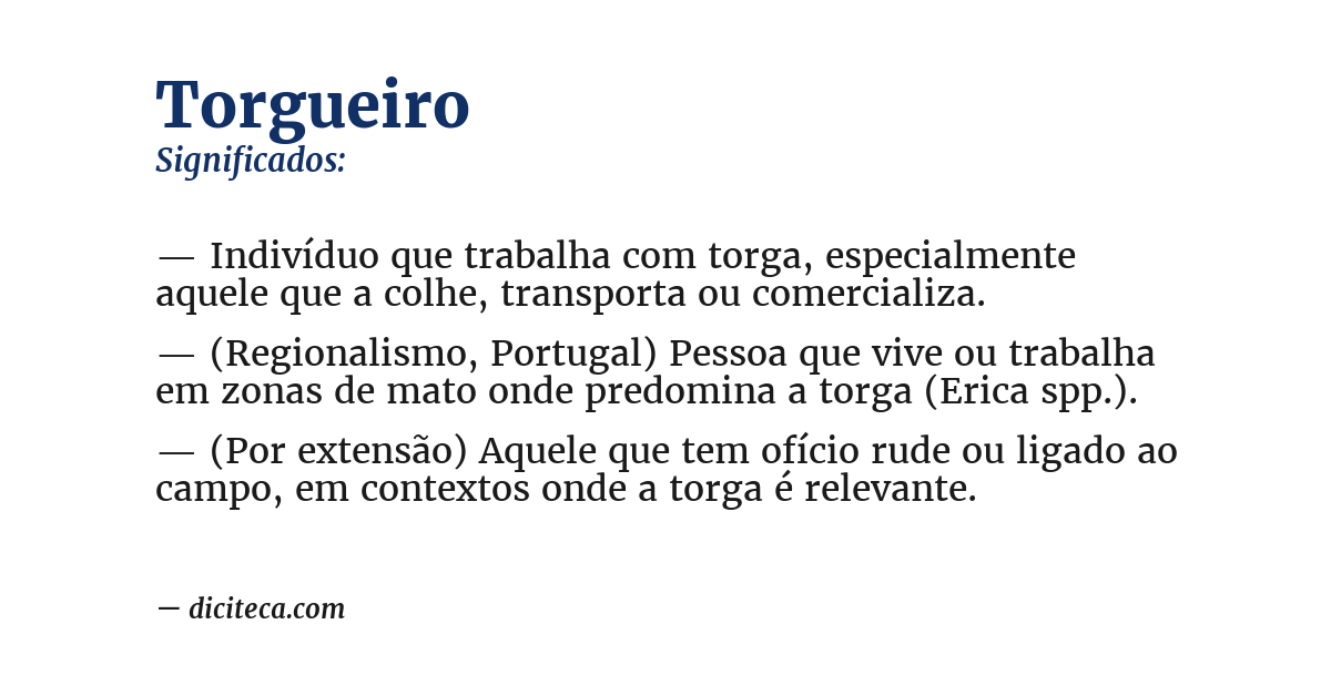 Significado de torgueiro
