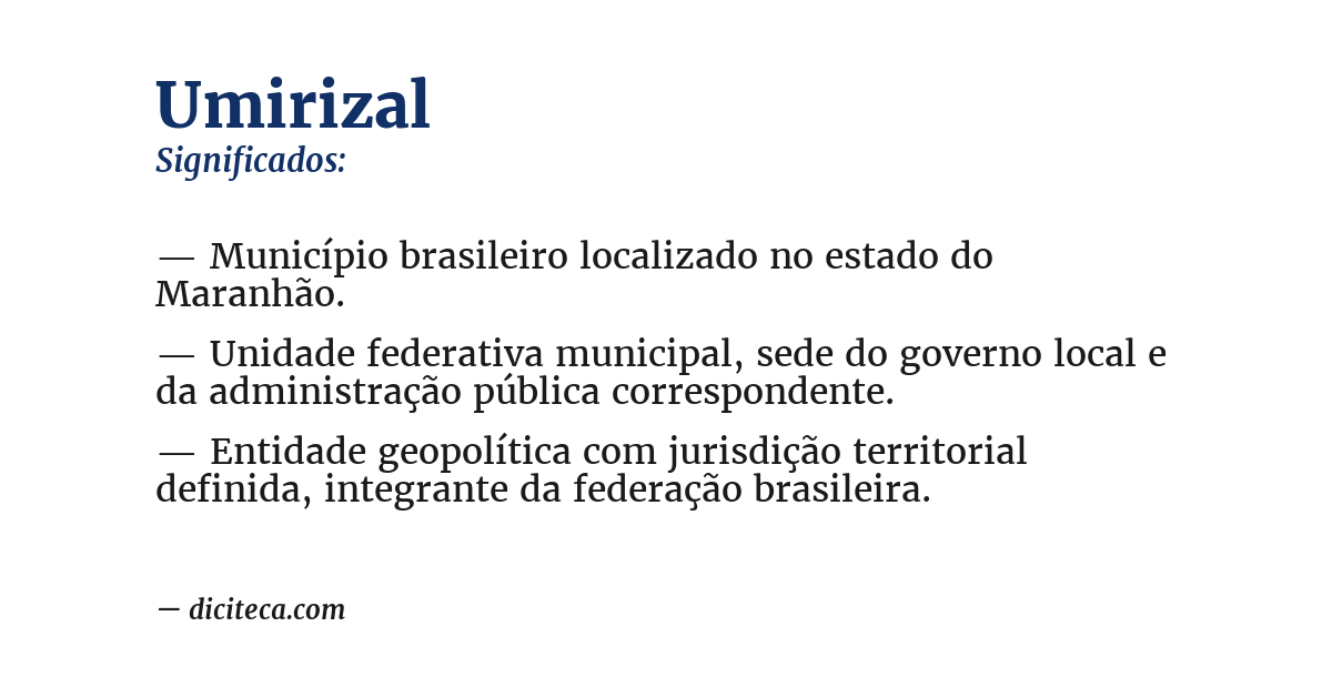 Significado de umirizal