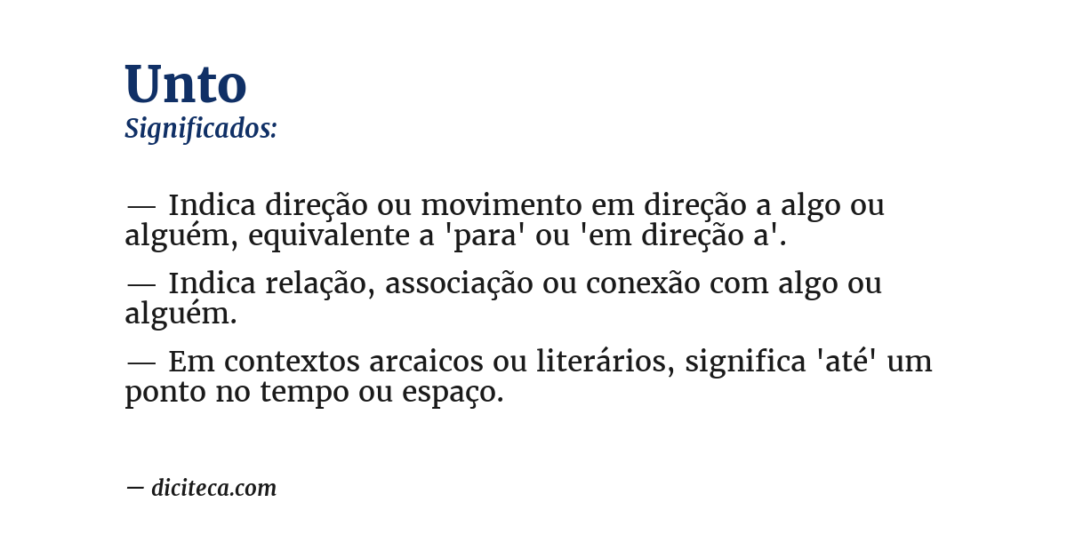 Significado de unto