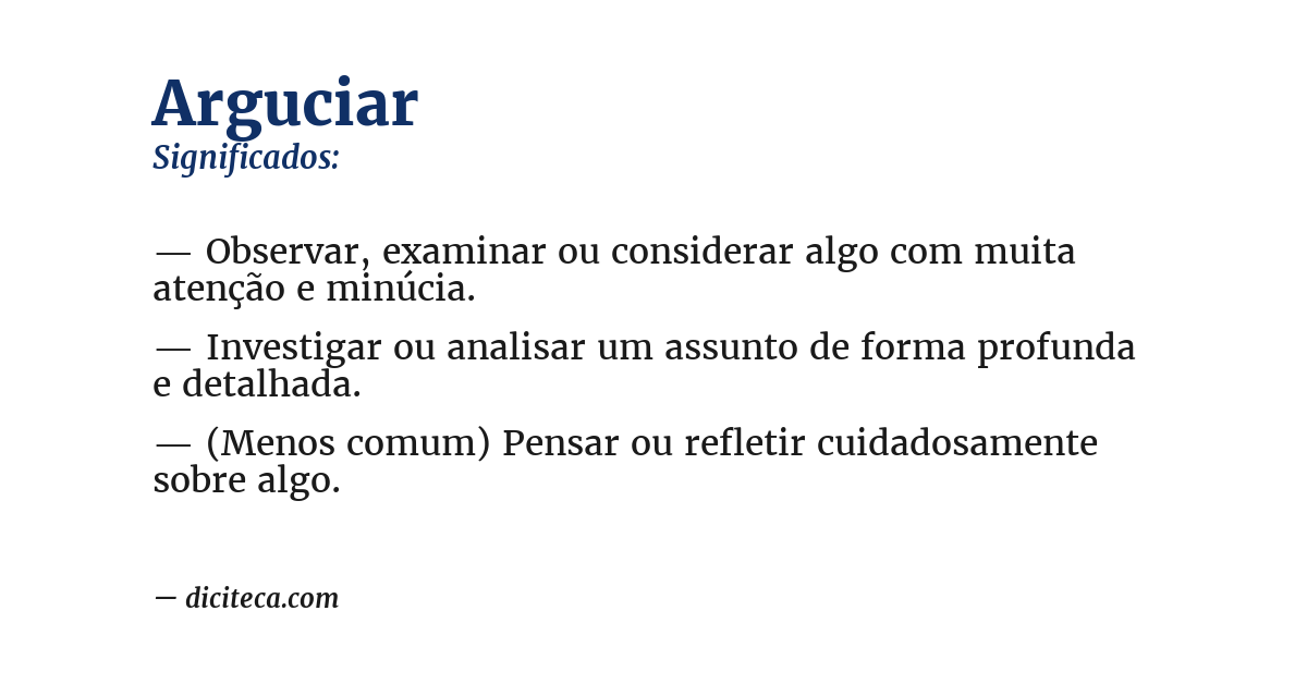 Significado de arguciar
