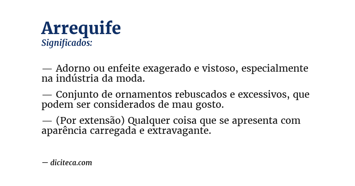 Significado de arrequife