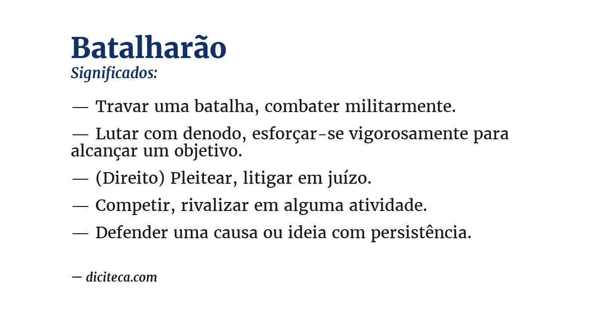 Significado de batalharão