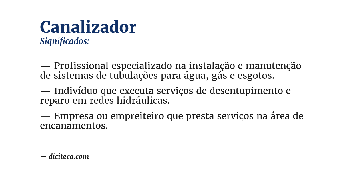 Significado de canalizador