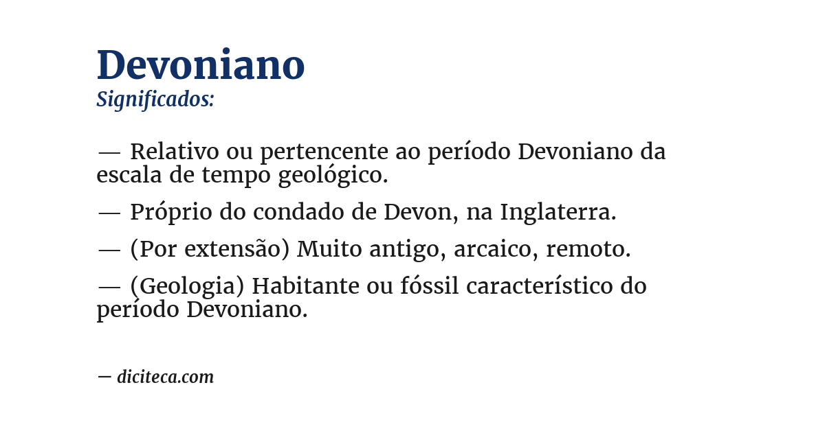 Significado de devoniano