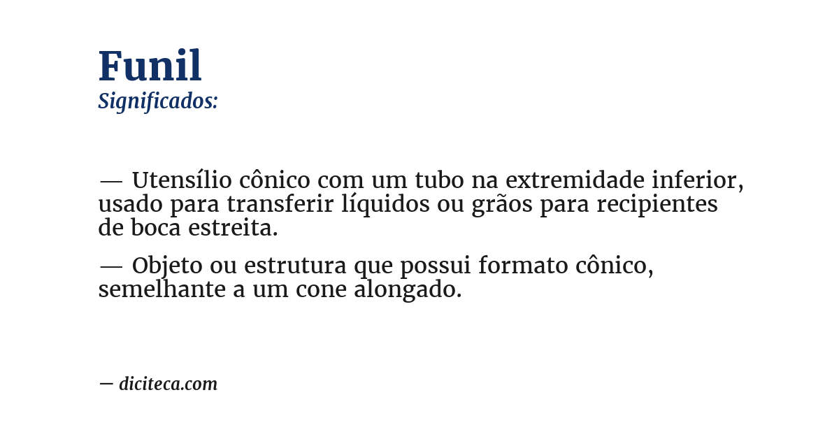 Significado de funil
