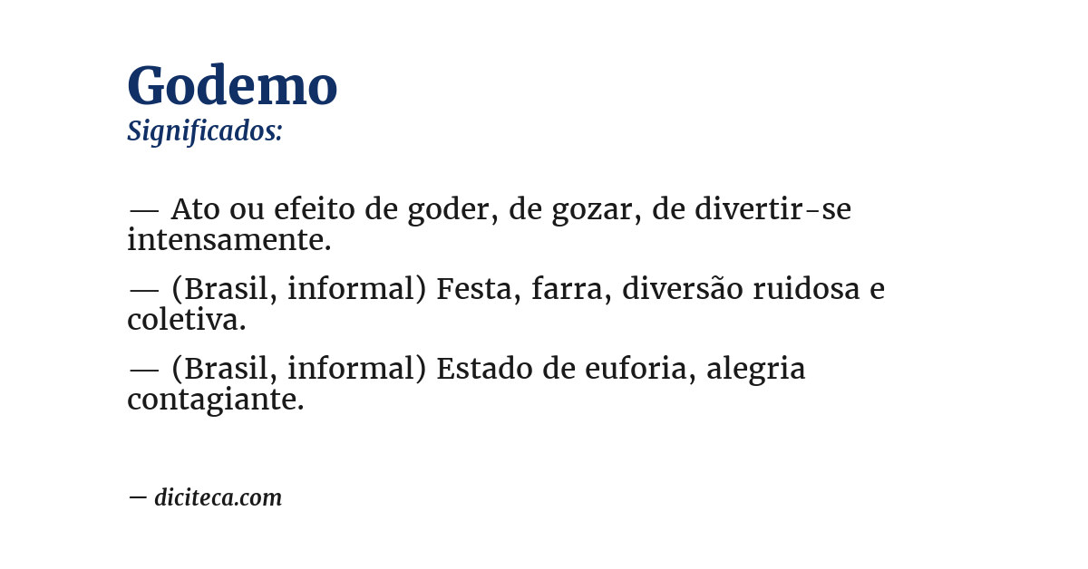 Significado de godemo