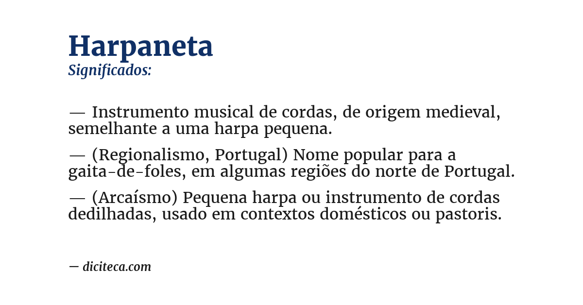 Significado de harpaneta