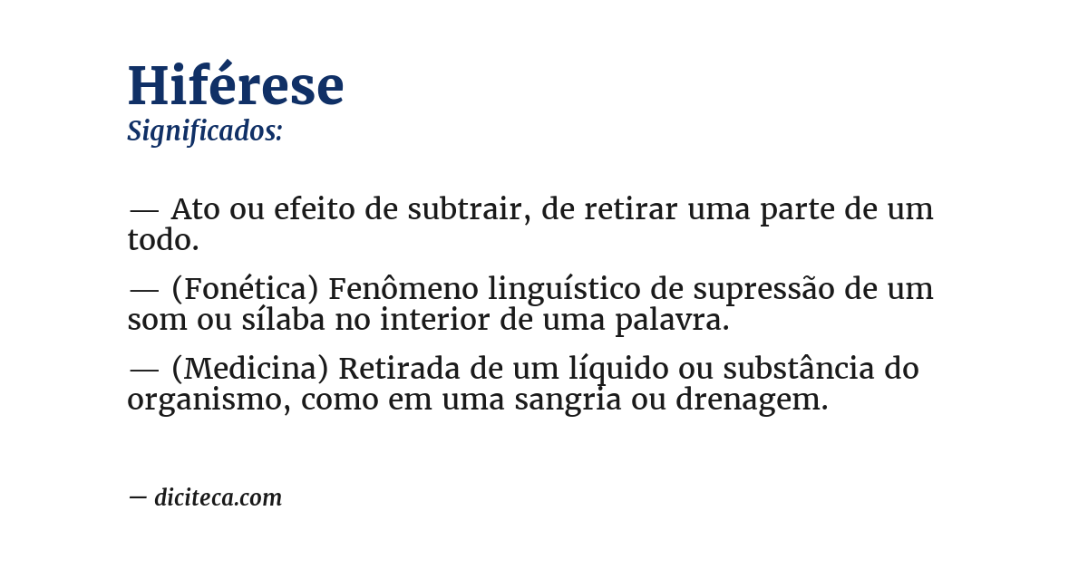 Significado de hiférese