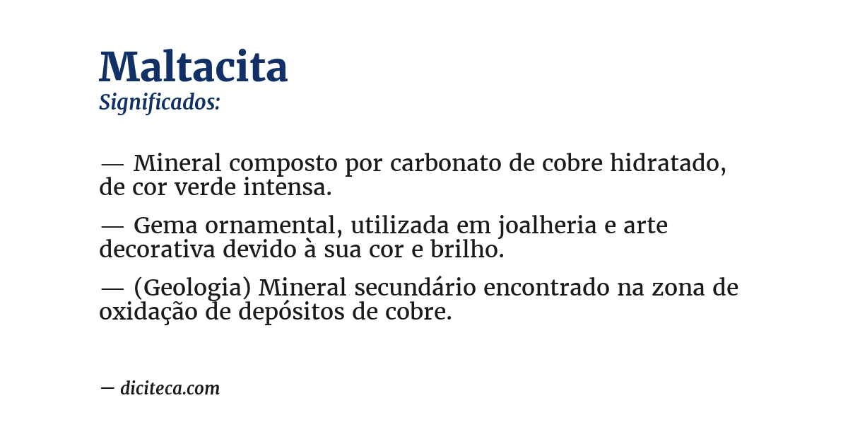 Significado de maltacita