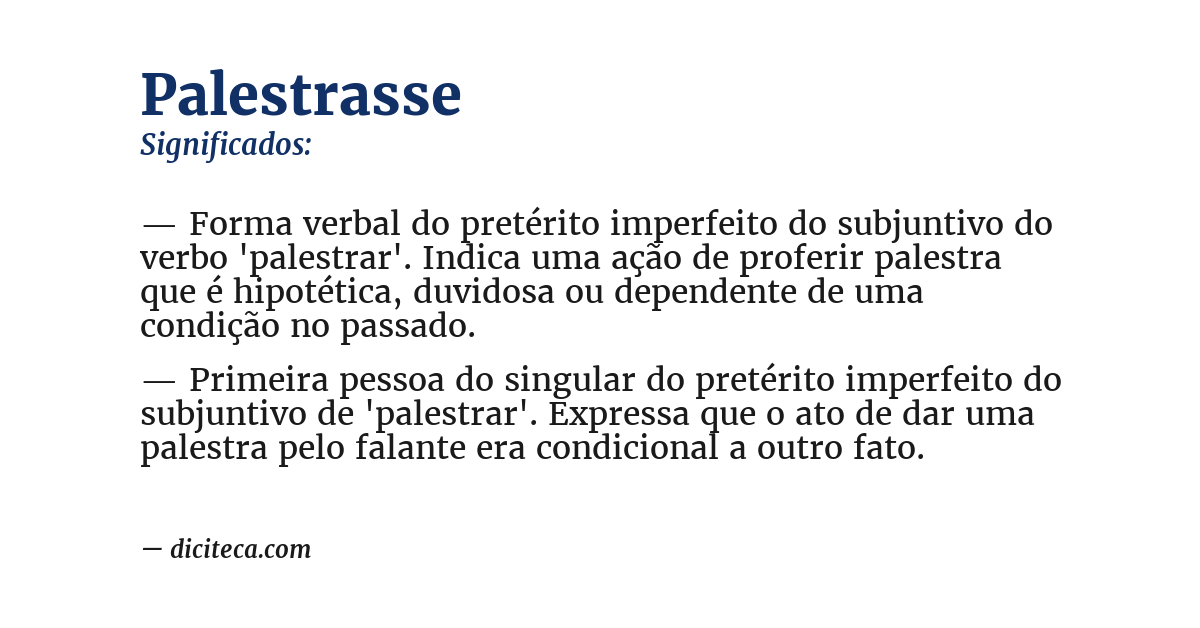 Significado de palestrasse