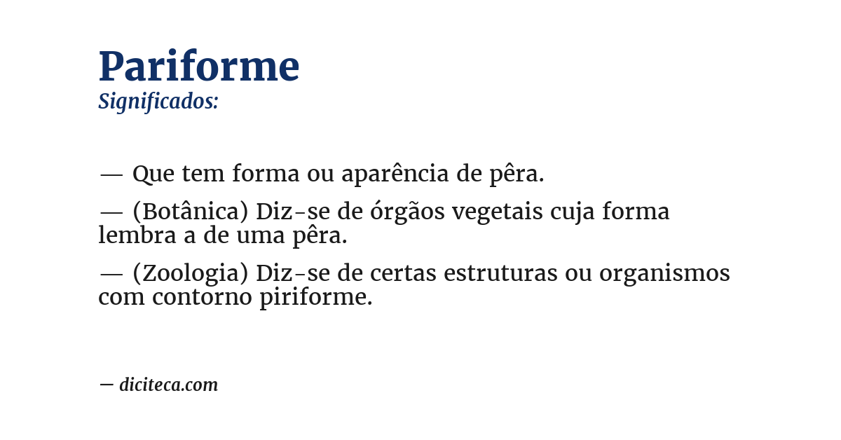 Significado de pariforme