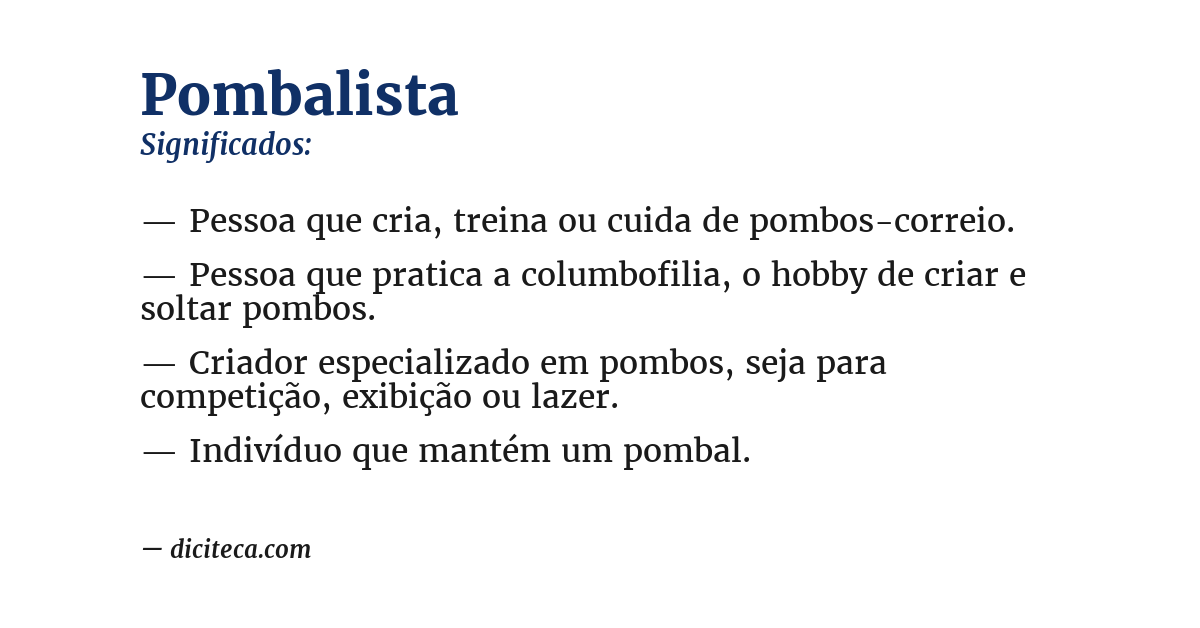 Significado de pombalista