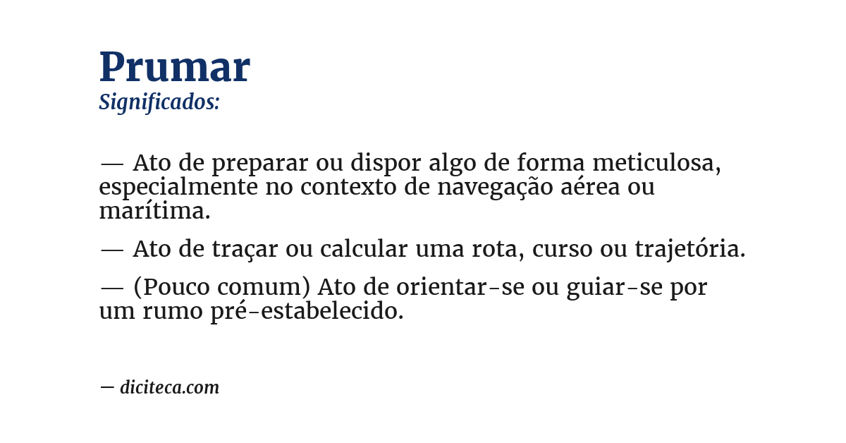 Significado de prumar