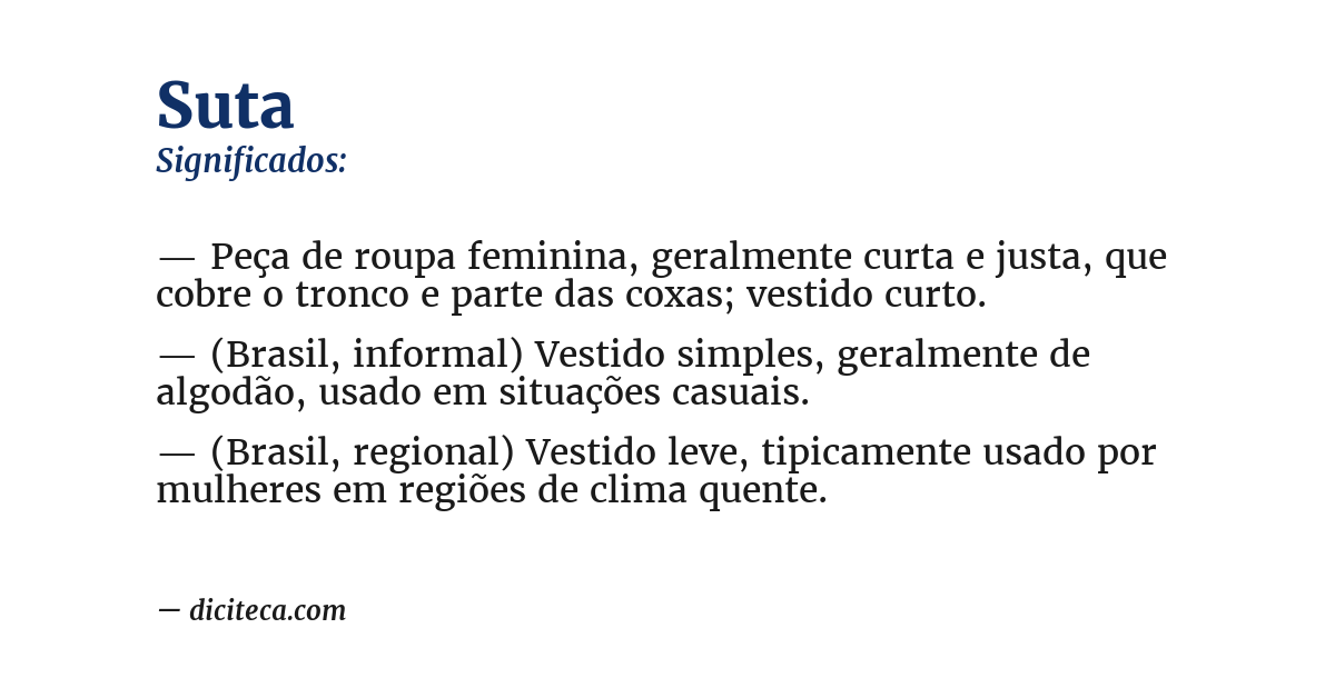 Significado de suta