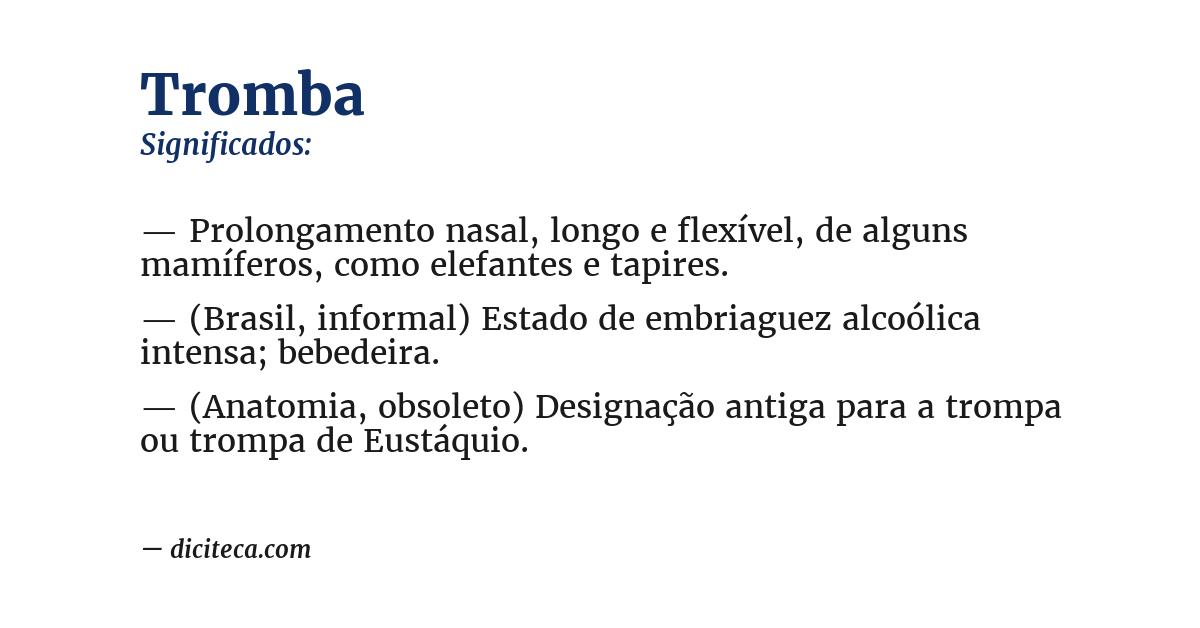 Significado de tromba