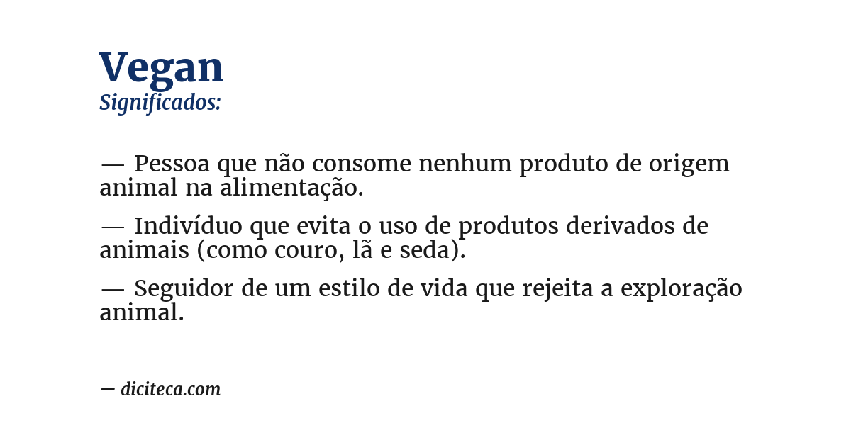 Significado de vegan