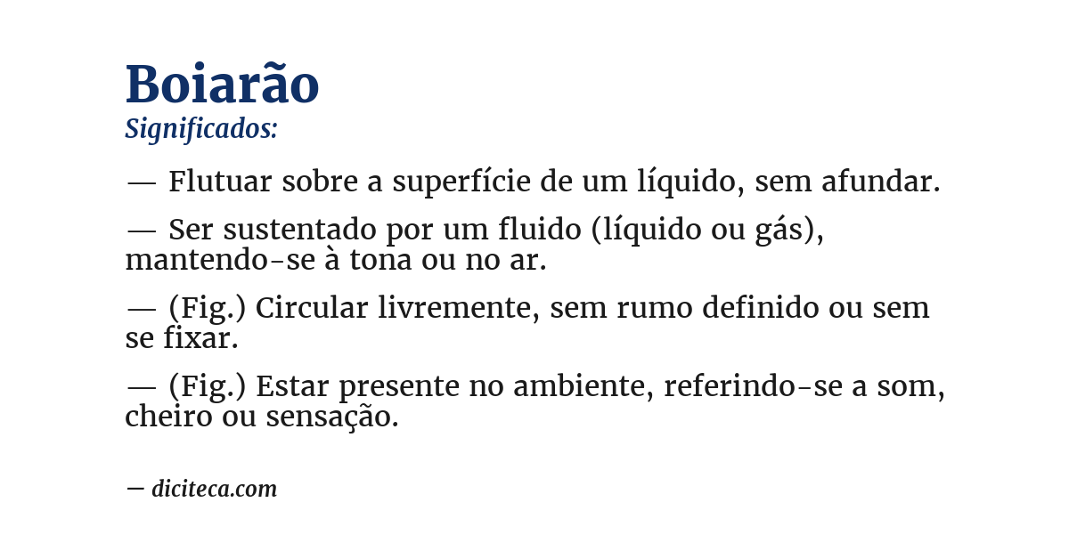 Significado de boiarão