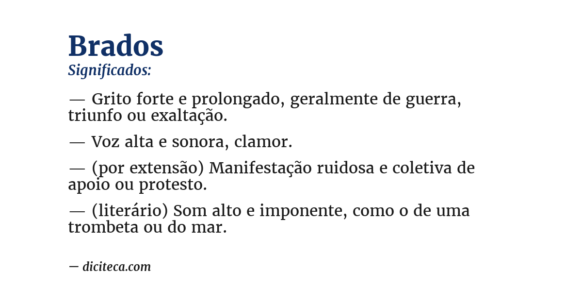 Significado de brados