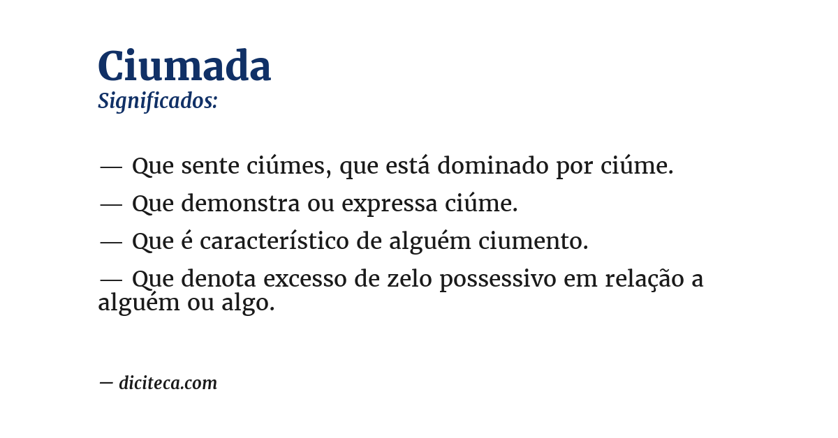 Significado de ciumada